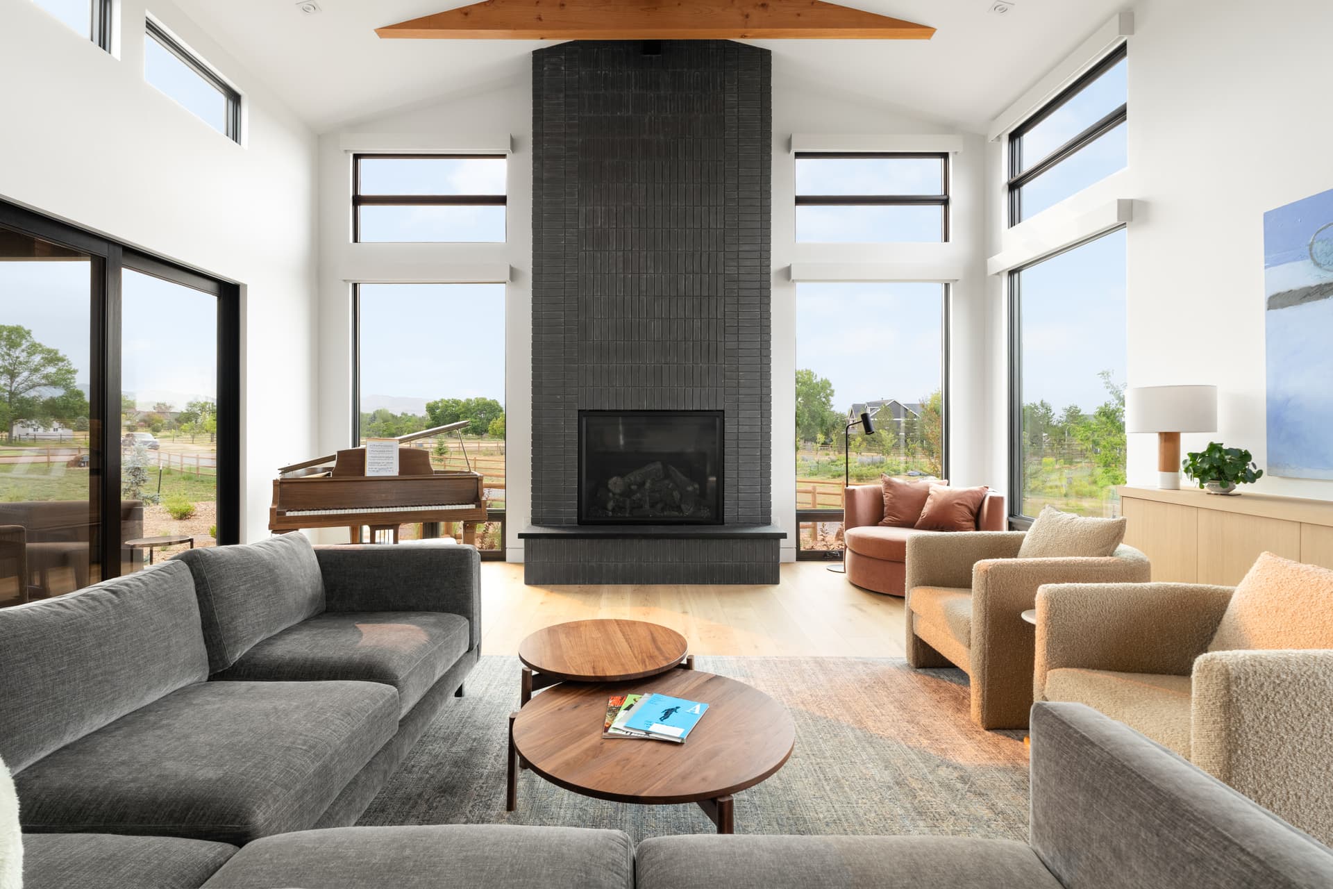 Architectural living room photographed by Helios Real Estate Media
